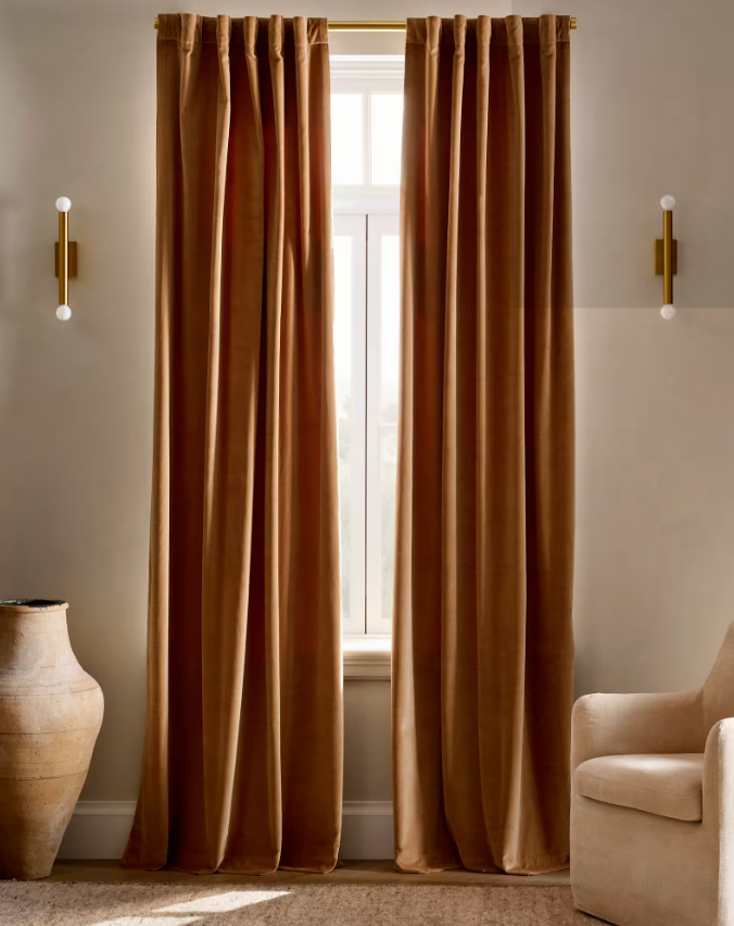 Quince Cotton Velvet Curtain